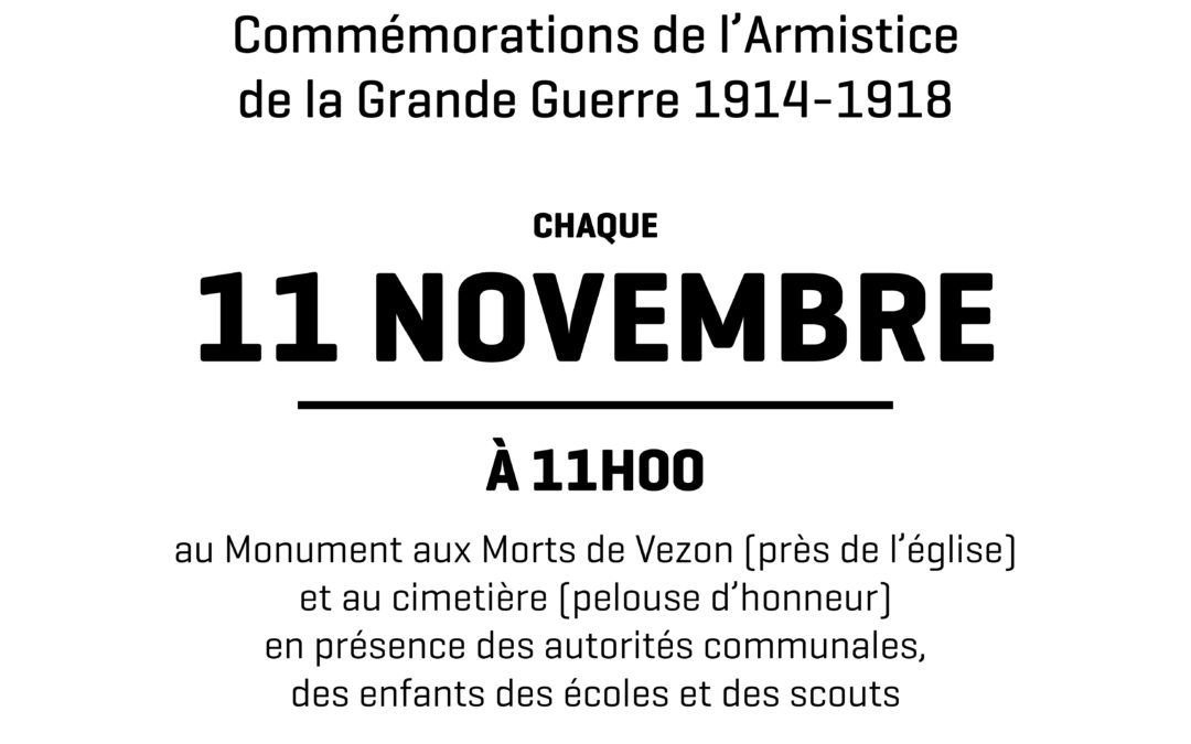 Commémoration de l’Armistice