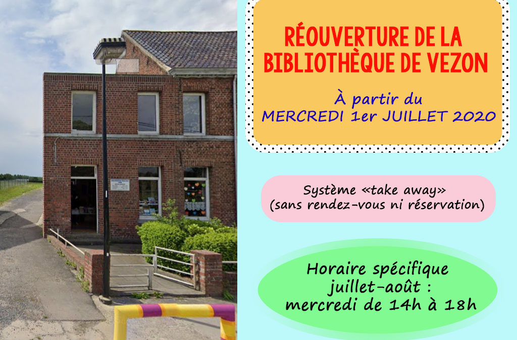 Réouverture de vos bibliothèques!