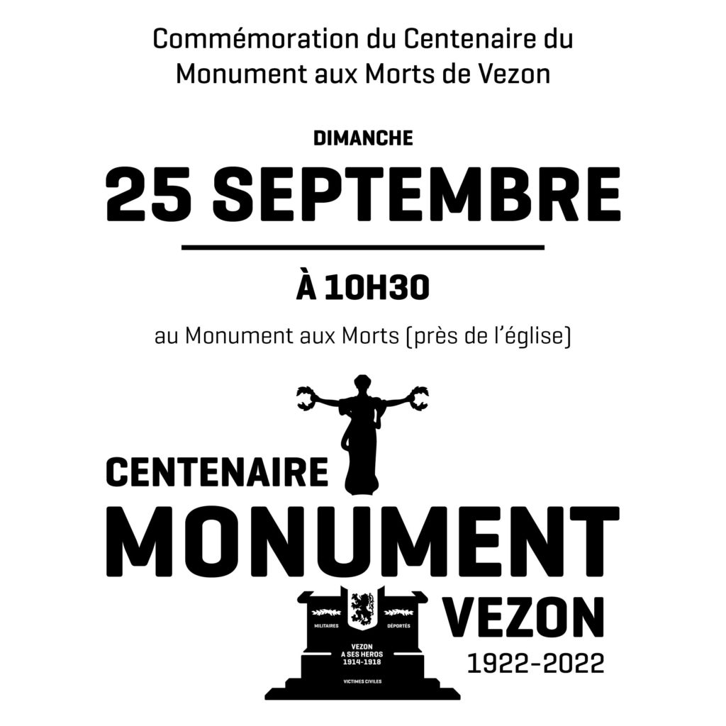 centenaire du monument aux morts de Vezon