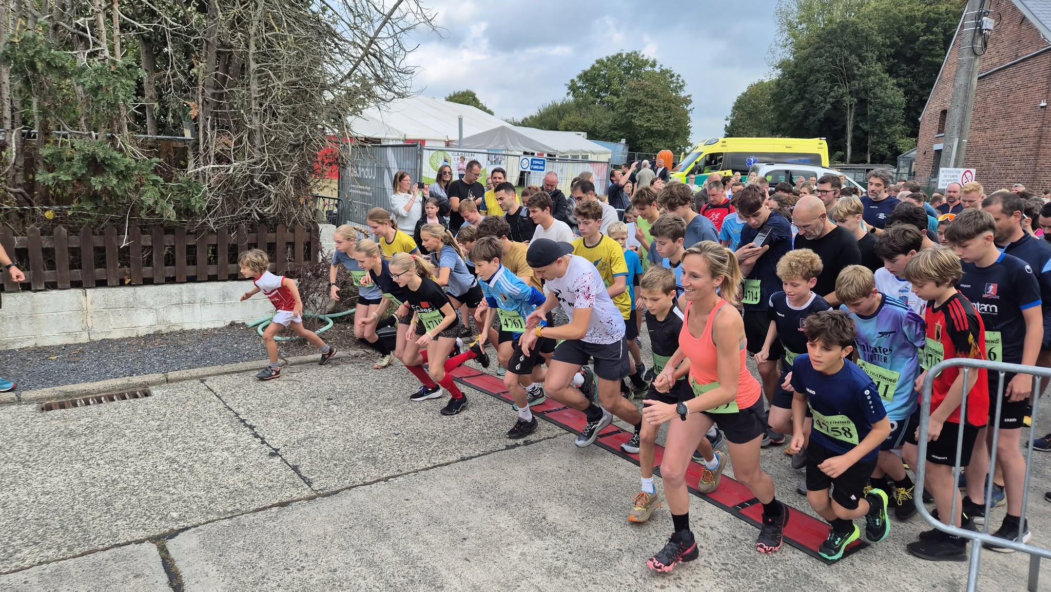 Départ trail jeunes